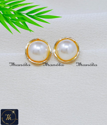 ERA2513 - Stylish Daily Wear Pearl Gold Plated Stud Earrings Online