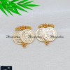 ERA2533 - Gold Plated Daily Use Double Lakshmi Coin Earrings