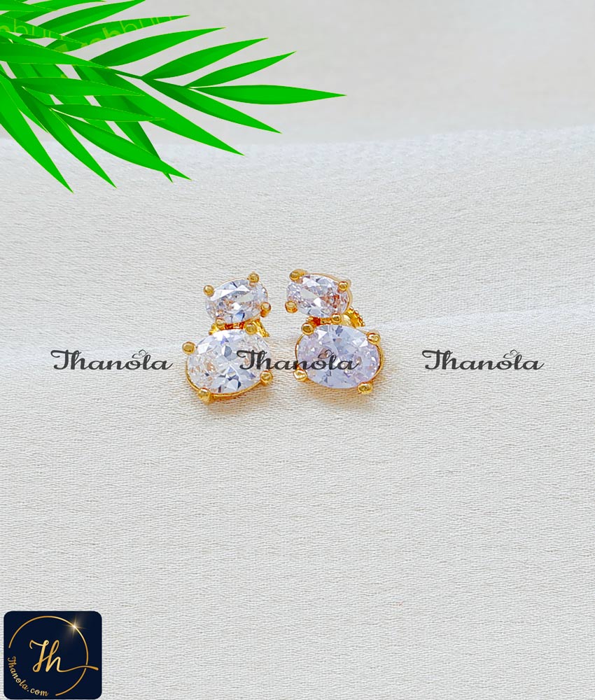 American Diamond White Stone Daily Use Small Studs diamond stud earrings