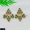 ERA2593 - Premium Gold Plated Office Wear Emerald Stud Earrings