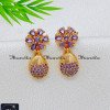 ERA2608 - Gorgeous Gold Plated Daily Use Lavender Colour Earrings