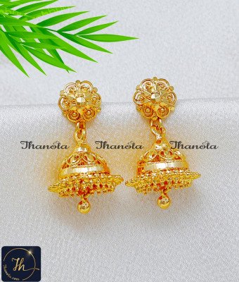 ERA2614 - Traditional 1 Gram Gold Jhumka Earrings for Women