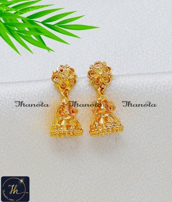 ERA2618 - Stunning Gold Small Gold Plated Jhumka Earrings