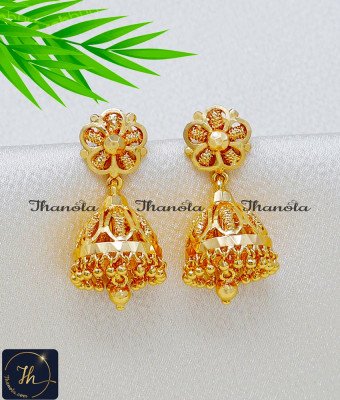 ERA2623 - Trendy 1 Gram Gold Plated Jhumka Earrings for Women