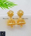 1 Gram Gold Buy Traditional Jhumka Earrings Online South Indian Style Gold-Plated Jhumkas