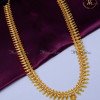 HRA1034 - South Indian Wedding Long Gold Mango Haram Designs