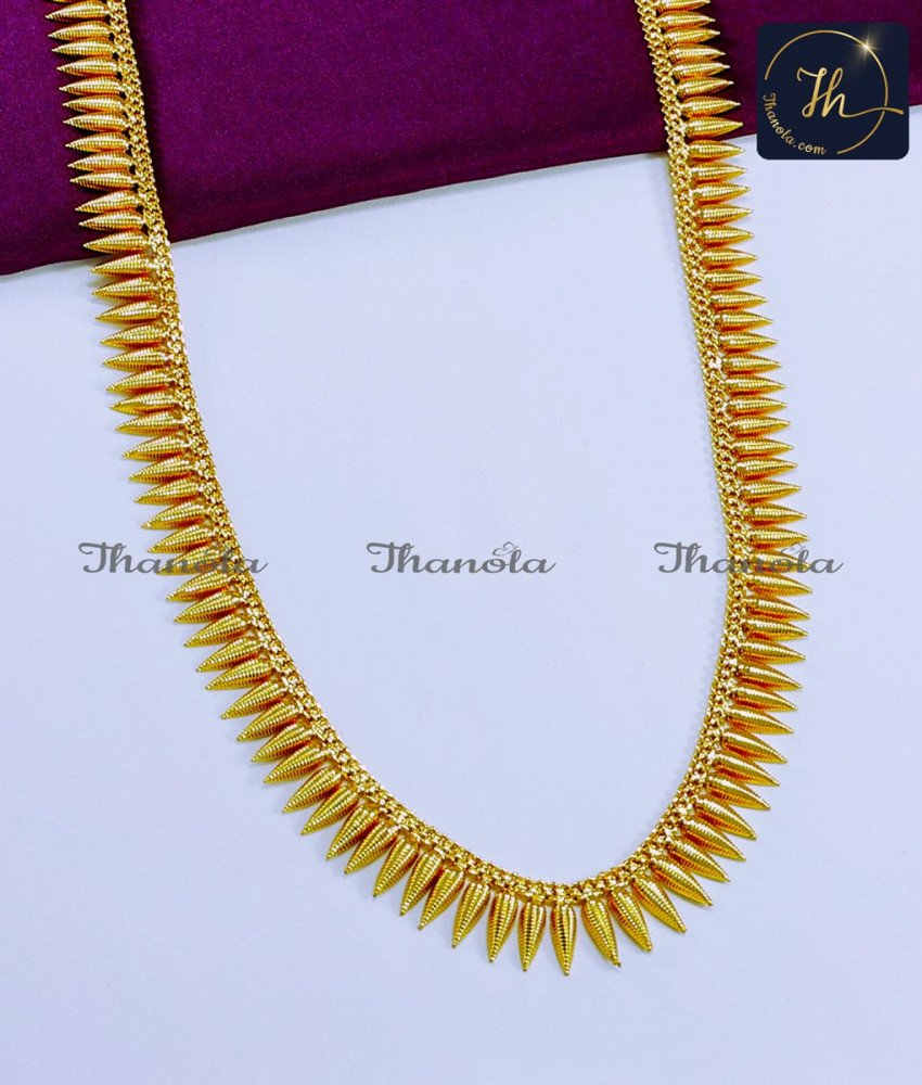 Kerala Jewellery Simple Mullai Poo Haram Designs kerala artificial jewellery online shopping