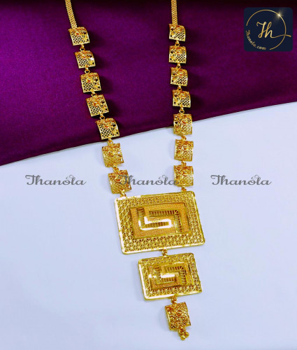 HRA1089 - Gold Plated Jewellery Latest Dubai Haram Design