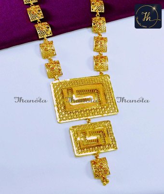 HRA1089 - Gold Plated Jewellery Latest Dubai Haram Design