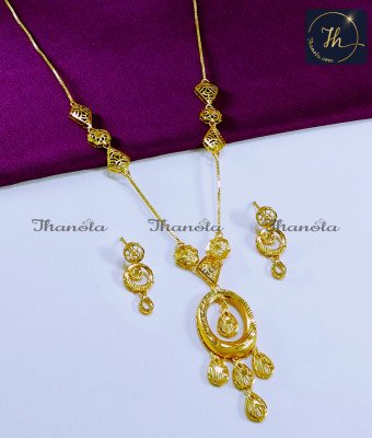 HRA11053 - Trendy Simple 2 Gram Gold Forming Mini Haram Set