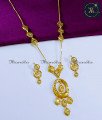 Trendy Simple 2 Gram Gold Forming Mini Haram Set Modern Dubai Gold Necklace Designs with Price