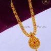 HRA1502 - Gold Covering Ruby Stone Bridal Gold Haram Designs