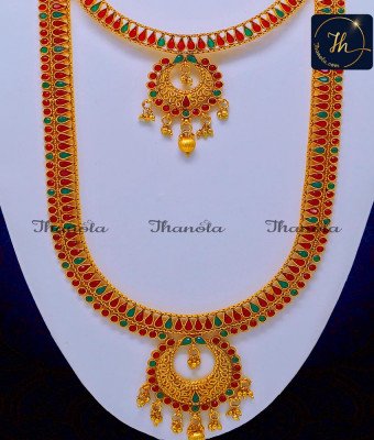 HRA1587 - Premium Quality Bridal Antique Jewellery Sets Online