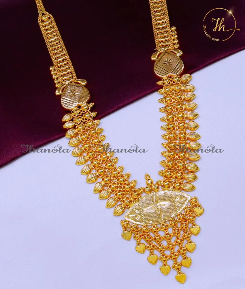 Gold Light Weight Kerala Gold Haram Designs Online kerala covering jewellery online shopping