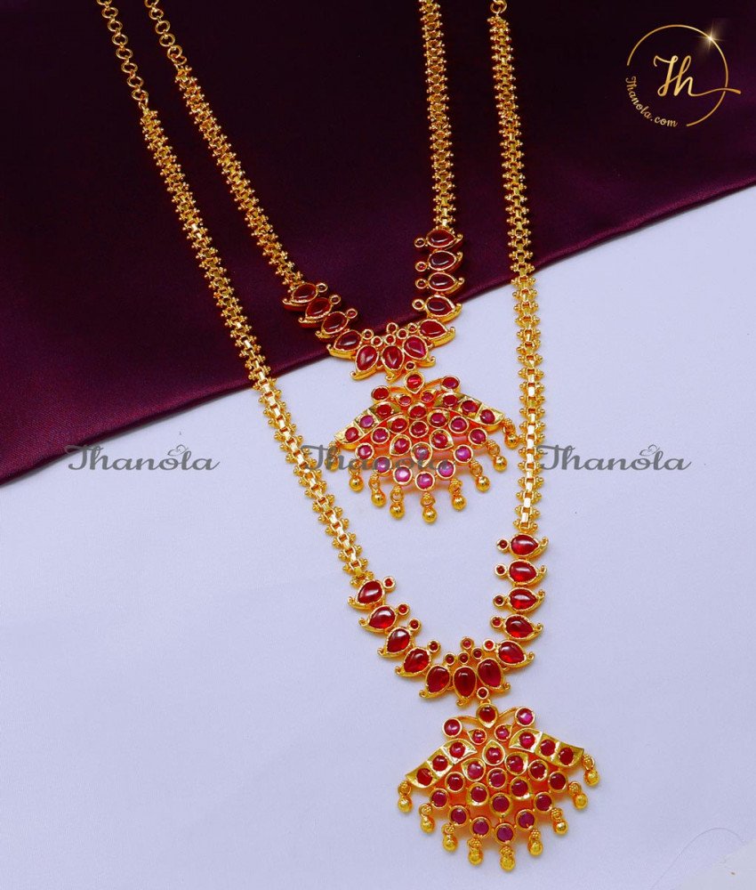 Original Kemp Jewellery Gold Plated Haram Necklace Set Marriage bridal necklace and haram set gold