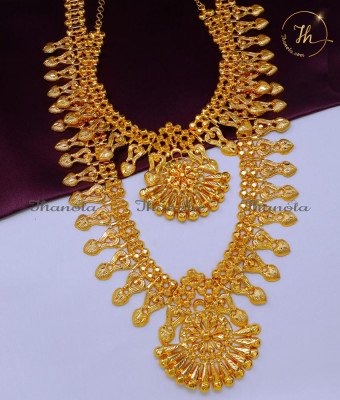 HRA1707 - Haram Necklace Kerala Covering Jewellery Online Shopping