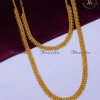 HRA1766 - Simple Gold Beads Gold Plated Jewellery Haram Necklace Set