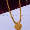 HRA1767 - Gold Plated White Stone Long Haram Designs Gold Latest