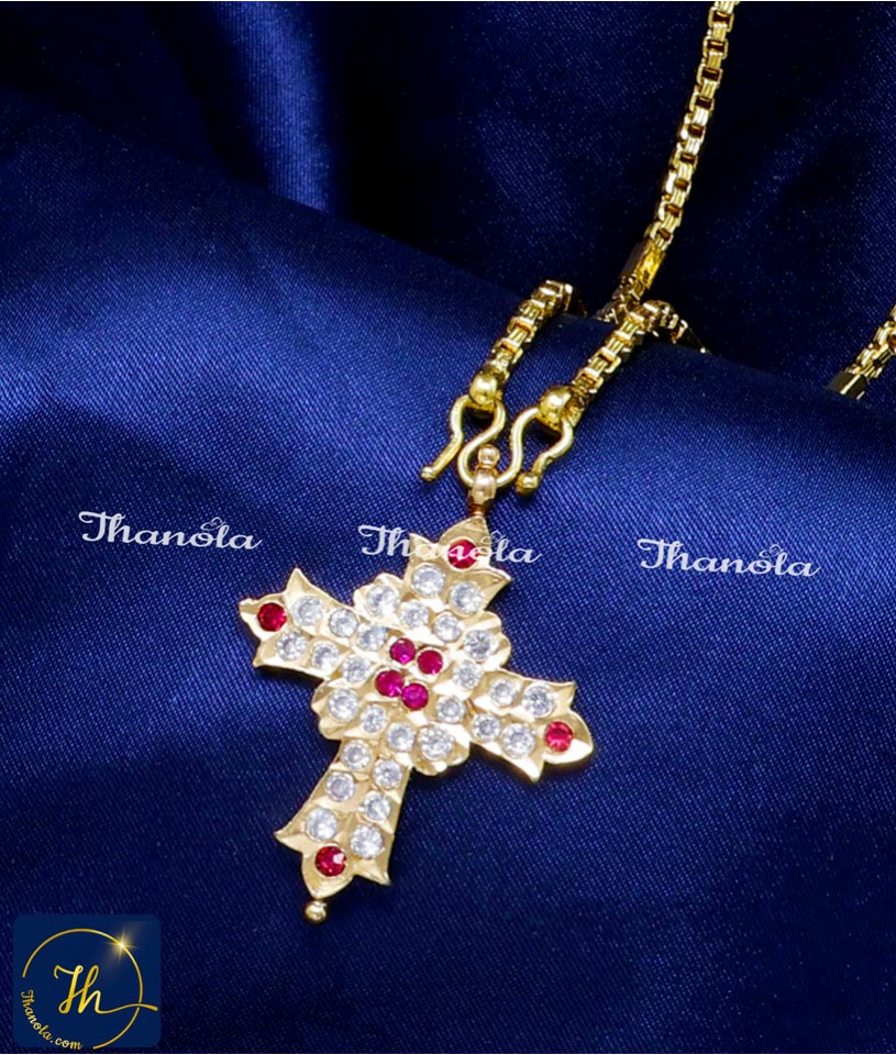 cross pendant in gold