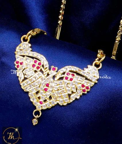 30 Inches South Indian Impon Long Dollar Chain impon dollar chain