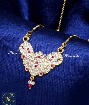 DLA1218 - Impon Jewellery South Indian Dollar Chain Designs