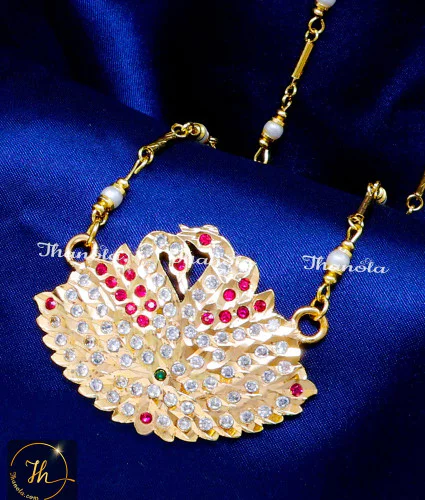 Swan Design Impon Dollar Chain Online Shopping India locket chain gold design