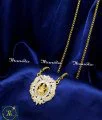 Impon Lakshmi Dollar with Daily Wear Long Chain for Women stone dollar chain designs in gold