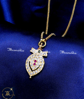 DLA1284 - Simple Light Weight Daily Wear Impon Dollar Chain