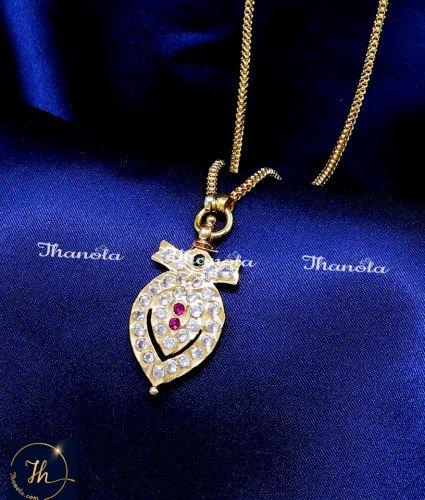 DLA1284 - Simple Light Weight Daily Wear Impon Dollar Chain