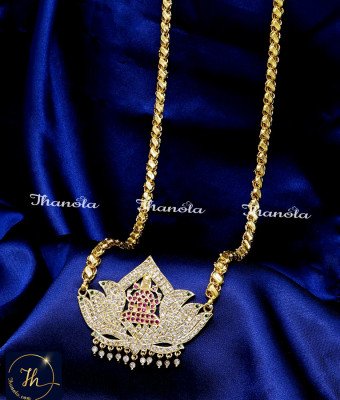 DLA1288 - Impon Big Lakshmi Dollar Chain Designs for Ladies