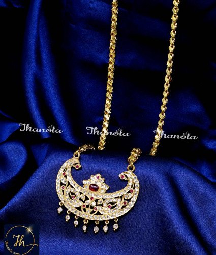 DLA1289 - First Quality Gold Plated Pure Impon Chain with Dollar