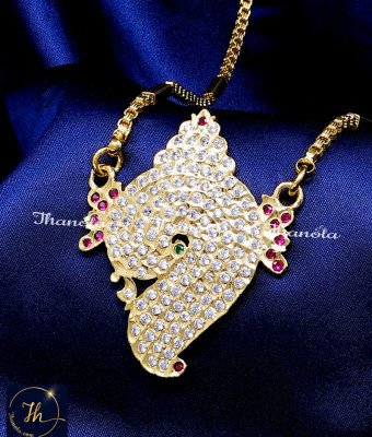DLA1301 - Impon Long Chain with Big Sangu Design Dollar Online