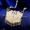 DLA1304 - New Lotus Flower Design Original Impon Pendant Chain