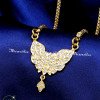DLA1315 - Simple Daily Wear Gold Covering Impon Dollar Chain