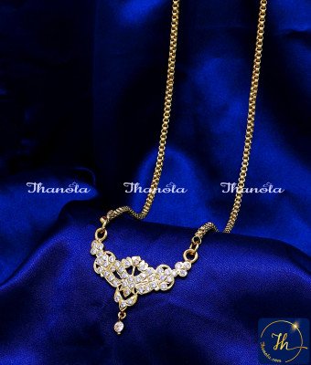 DLA1332 - Impon Daily Wear Traditional Stone Dollar Chain Designs DLA1332 - Impon Daily Wear Traditional Stone Dollar Chain Designs