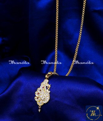 DLA1333 - Cute Small Peacock Design Daily Wear Dollar Chain Model