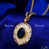 DLA1334 - Traditional Stone Dollar Chain Designs for Women