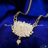 DLA1336 - Five Metal White Stone Lotus Pendant with 1 Year Guarantee