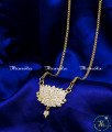 Five Metal White Stone Lotus Pendant with 1 Year Guarantee Impon White Stone Lotus Pendant