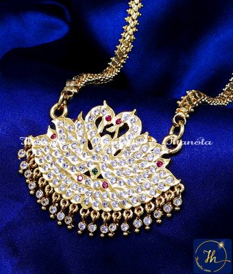DLA1341 - Premium Gold Finish with Guarantee Impon Swan Dollar Chain