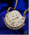 Traditional Wear Panchaloha Impon Sangu Pendant Chain gold valampuri sangu pendant