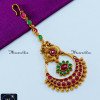 NCA1239 - Chandbali Artificial Jewellery Kemp Nethi Chutti Gold