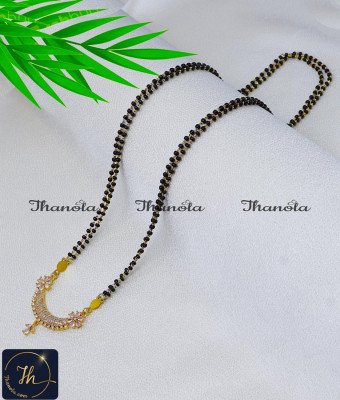 BBA1098 - Elegant Stone Pendant Simple North Indian Wedding Chain
