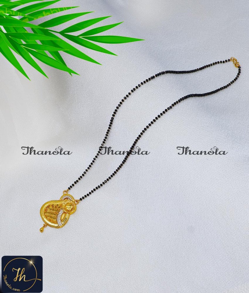 gold mangalsutra design wedding jewelry
