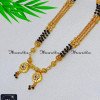 BBA1122 - Hindu Ad Stone Double Wati Mangalsutra 3 Line Long Chain