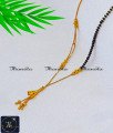 Elegant Black Beads Mangalsutra Designs with Gold Chain mangalsutra designs short
