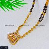 BBA1132 - Artificial Gold Mangalsutra Design Diamond Pendant