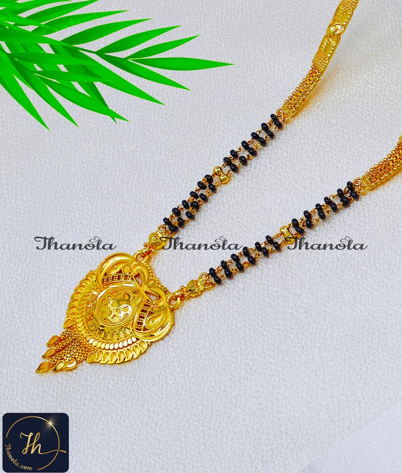 long black beads designs