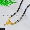 BBA1145 - Modern Short Mangalsutra Designs Black Beads Chain