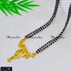 BBA1146 - Latest Daily Wear Gold Fancy Short Mangalsutra Designs